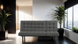 Naperville Dark Gray Futon Sofa Bed from Furniture of America - Luna Furniture