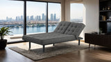 Naperville Dark Gray Futon Sofa Bed from Furniture of America - Luna Furniture