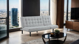 Naperville Light Gray Futon Sofa Bed from Furniture of America - Luna Furniture