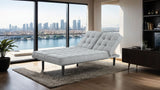 Naperville Light Gray Futon Sofa Bed from Furniture of America - Luna Furniture