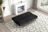 Hinwil Black Futon Sofa Bed from Furniture of America - Luna Furniture