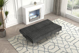Hinwil Charcoal Futon Sofa Bed from Furniture of America - Luna Furniture