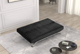 Villeneuve Black Futon Sofa Bed from Furniture of America - Luna Furniture