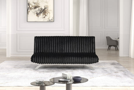 Villeneuve Black Futon Sofa Bed from Furniture of America - Luna Furniture