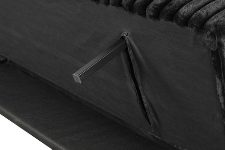 Villeneuve Black Futon Sofa Bed from Furniture of America - Luna Furniture