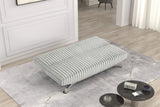Villeneuve Light Gray Futon Sofa Bed from Furniture of America - Luna Furniture