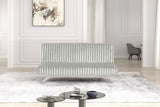Villeneuve Light Gray Futon Sofa Bed from Furniture of America - Luna Furniture