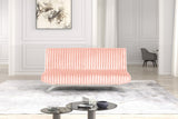 Villeneuve Pink Futon Sofa Bed from Furniture of America - Luna Furniture
