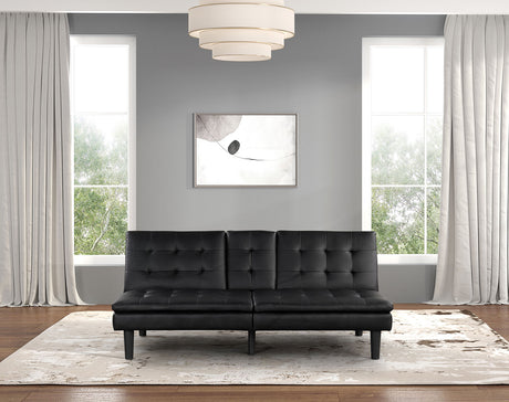 Eidsberg Black Futon Sofa Bed from Furniture of America - Luna Furniture
