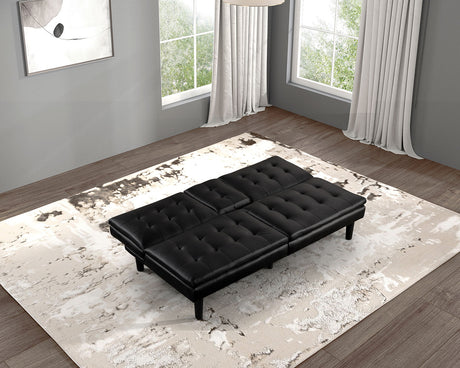 Eidsberg Black Futon Sofa Bed from Furniture of America - Luna Furniture