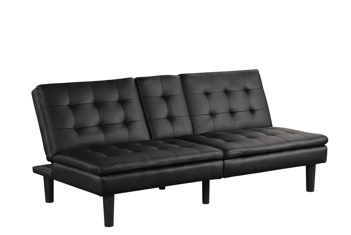 Eidsberg Black Futon Sofa Bed from Furniture of America - Luna Furniture