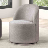 Broager Rustic Oak/Dark Walnut 5 Pc Dining Table Set (Light Gray Swivel Chairs) from Furniture of America - Luna Furniture
