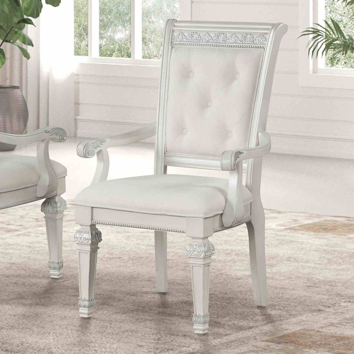 Stella Mia Ivory Traditional Dining Room Set from Furniture of America - Luna Furniture