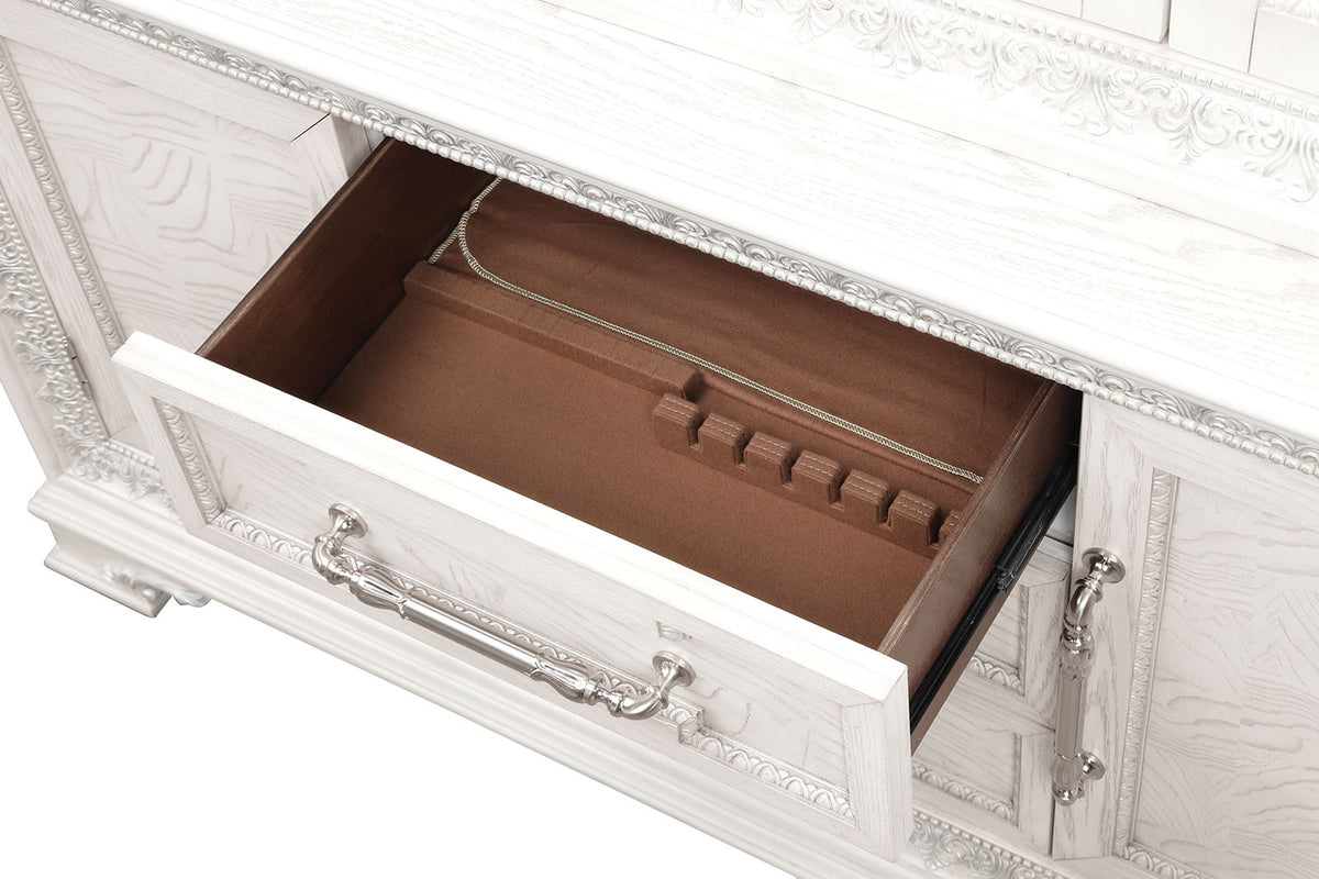 Stella Mia Ivory Hutch Buffet from Furniture of America - Luna Furniture