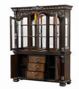 Promenade Dark Brown Hutch And Buffet from Furniture of America - Luna Furniture
