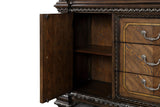 Promenade Dark Brown Hutch And Buffet from Furniture of America - Luna Furniture