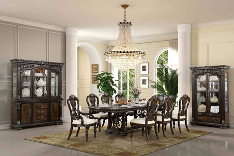 Promenade Dark Brown Traditional Dining Room Set from Furniture of America - Luna Furniture