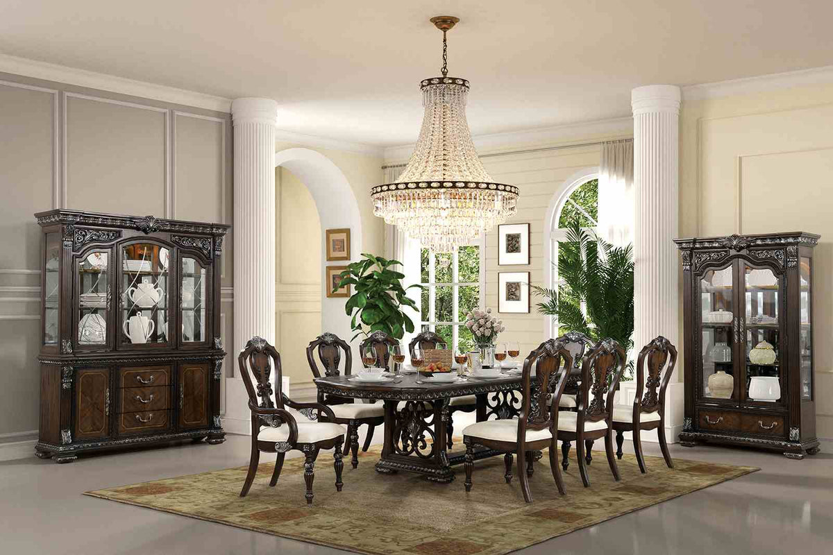 Promenade Dark Brown Side Chair from Furniture of America - Luna Furniture