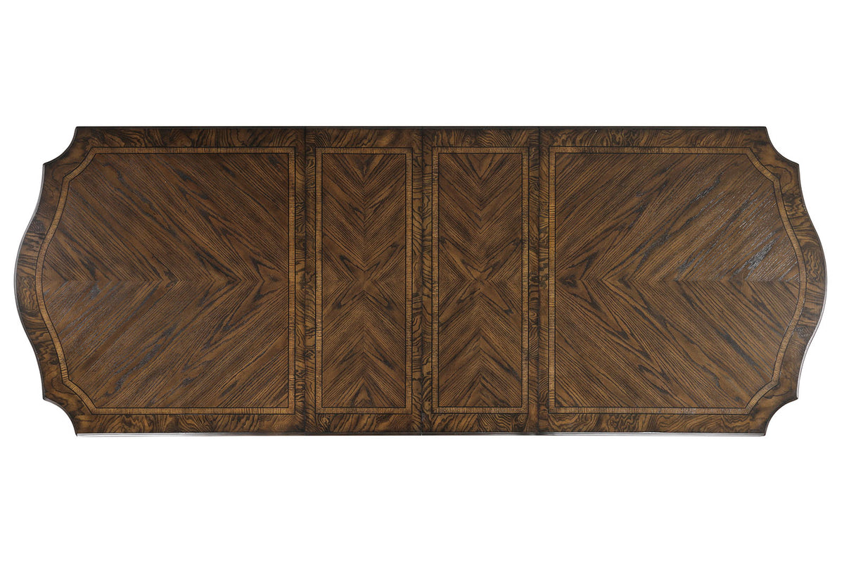Promenade Dark Brown 9 Pc Dining Table Set from Furniture of America - Luna Furniture