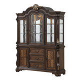 Leovanni Dark Brown Hutch And Buffet from Furniture of America - Luna Furniture