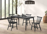 Beale Black Dining Mid-Century Dining Room Set from Furniture of America - Luna Furniture