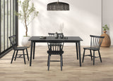 Beale Black Dining Mid-Century Dining Room Set from Furniture of America - Luna Furniture