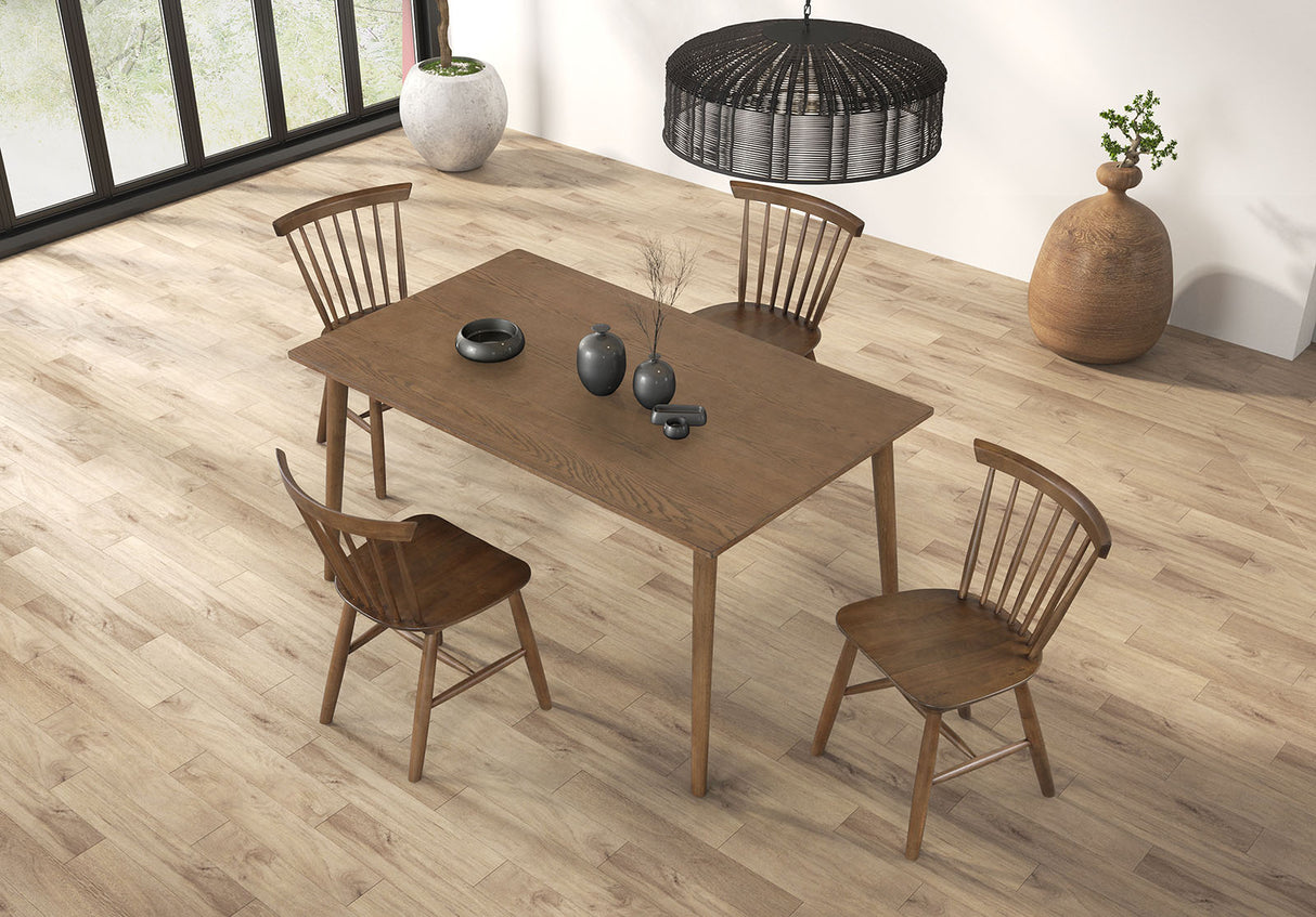 Beale Walnut Mid-Century Dining Room Set from Furniture of America - Luna Furniture