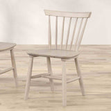 Hines White Oak 7-Piece Dining Room Set from Furniture of America - Luna Furniture