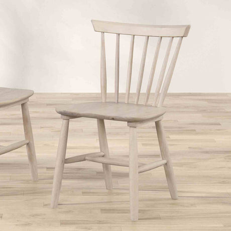 Hines White Oak/Black 7-Piece Dining Room Set from Furniture of America - Luna Furniture