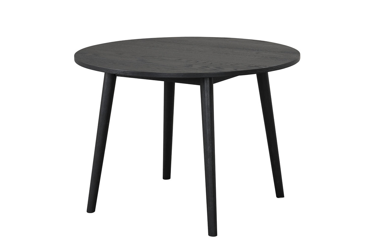 Yate Black Mid-Century Round Dining Room Set from Furniture of America - Luna Furniture