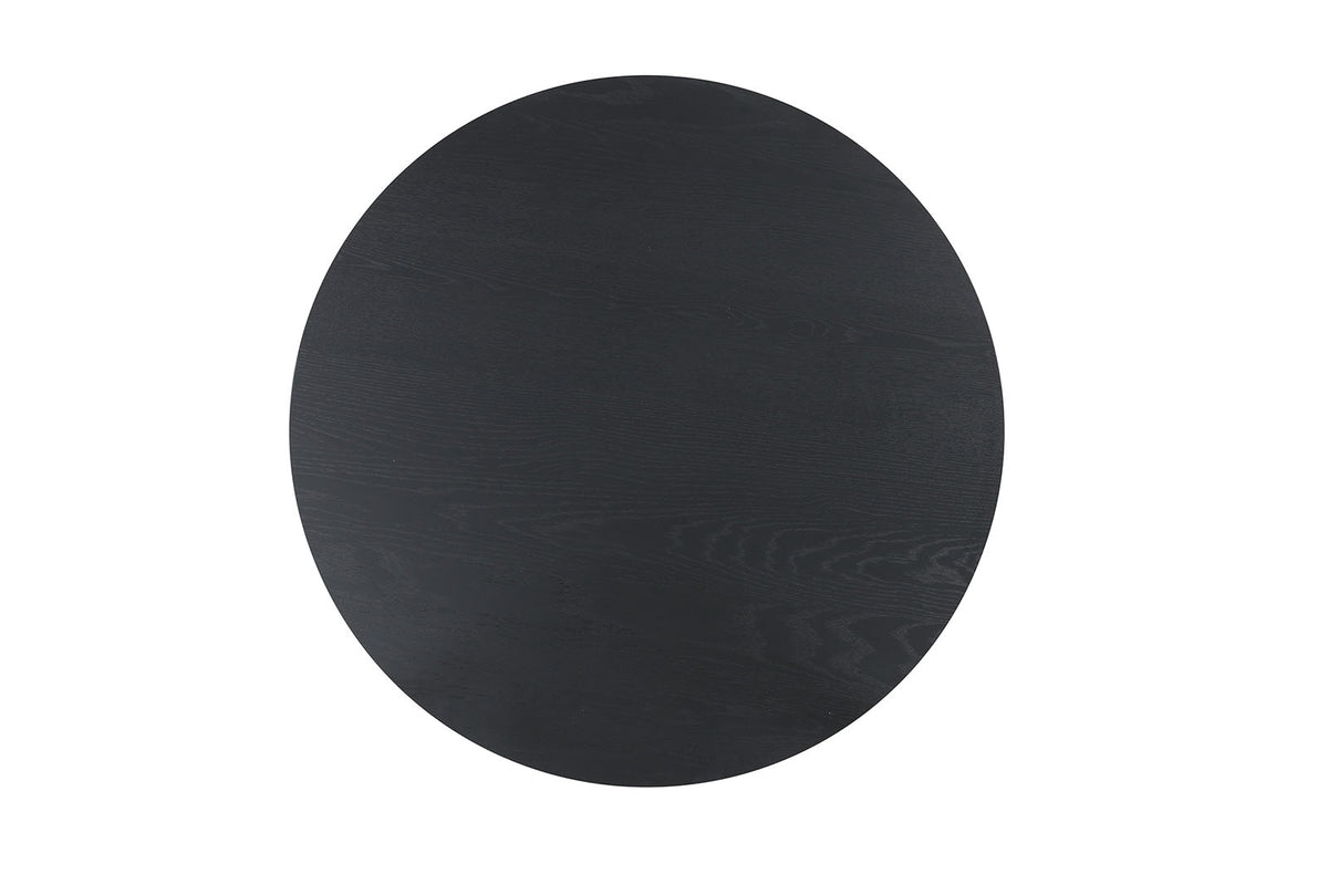 Yate Black Mid-Century Round Dining Room Set from Furniture of America - Luna Furniture