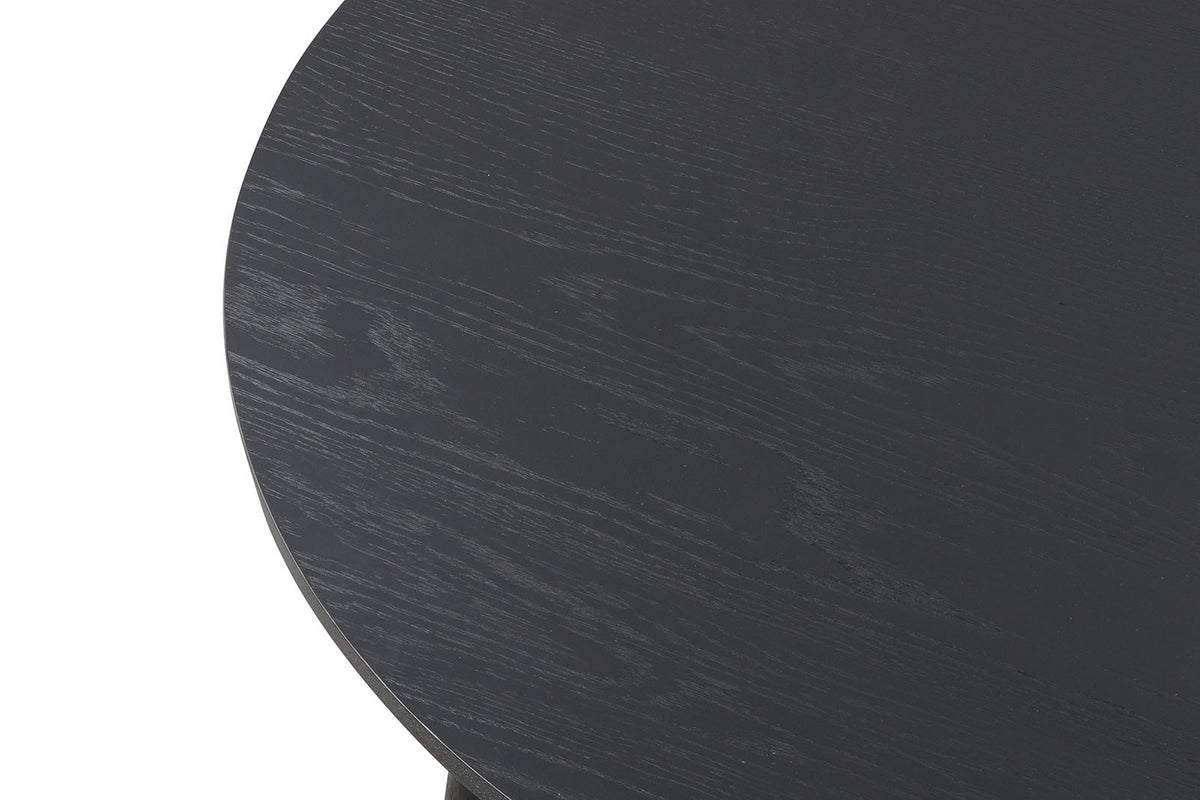 Yate Black Mid-Century Round Dining Room Set from Furniture of America - Luna Furniture