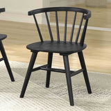Yate Black Mid-Century Round Dining Room Set from Furniture of America - Luna Furniture