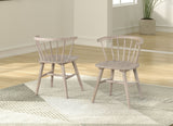 Yate Natural Oak 5-Piece Dining Room Set from Furniture of America - Luna Furniture