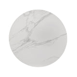 Maidstone Black/White Round Dining Table from Furniture of America - Luna Furniture