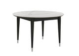 Maidstone Black/White 5-Piece Round Dining Room Set from Furniture of America - Luna Furniture