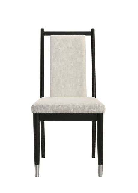 Maidstone Black/White 5-Piece Round Dining Room Set from Furniture of America - Luna Furniture