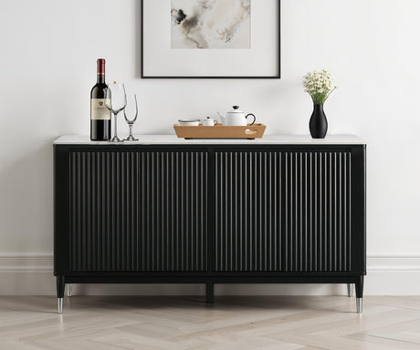 Maidstone Black/White Server from Furniture of America - Luna Furniture