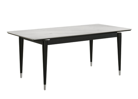 Maidstone Black/White 7-Piece Dining Room Set from Furniture of America - Luna Furniture