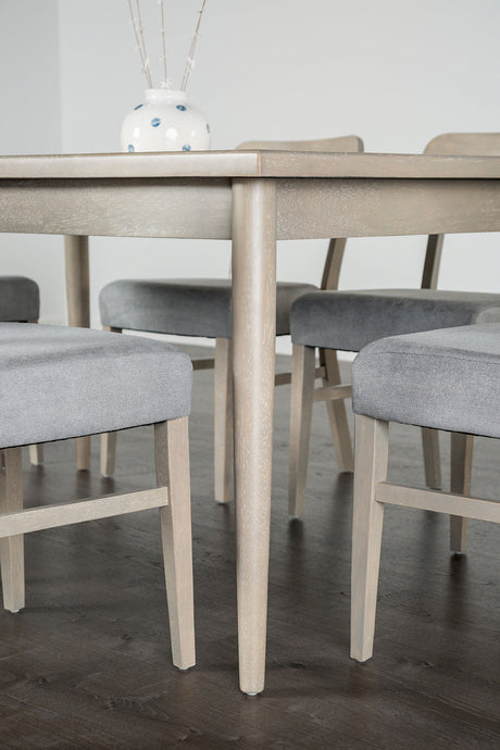 Keynes Gray Transitional Dining Room Set from Furniture of America - Luna Furniture