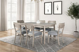 Keynes Gray Transitional Dining Room Set from Furniture of America - Luna Furniture