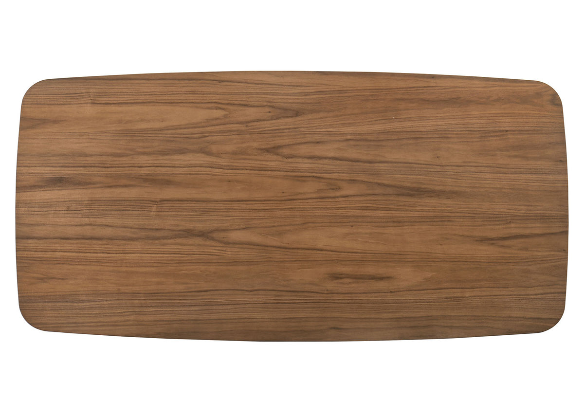 Alnwick Walnut/Beige Dining Table from Furniture of America - Luna Furniture