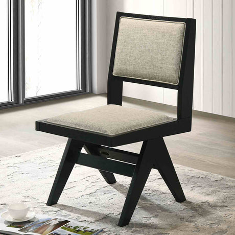 Tottenham Black Side Chair from Furniture of America - Luna Furniture