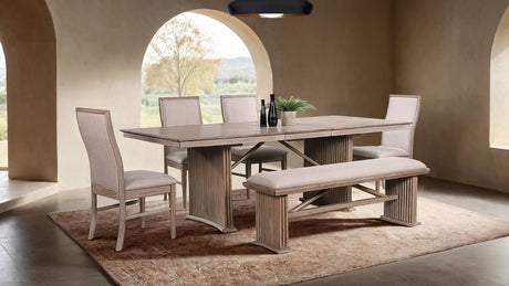 Ellesmere Natural Ash Dining Table from Furniture of America - Luna Furniture