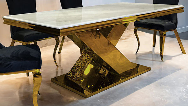 Palazzo Gold Dining Table