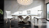 Palazzo Silver/Silver Chair from Furniture of America - Luna Furniture