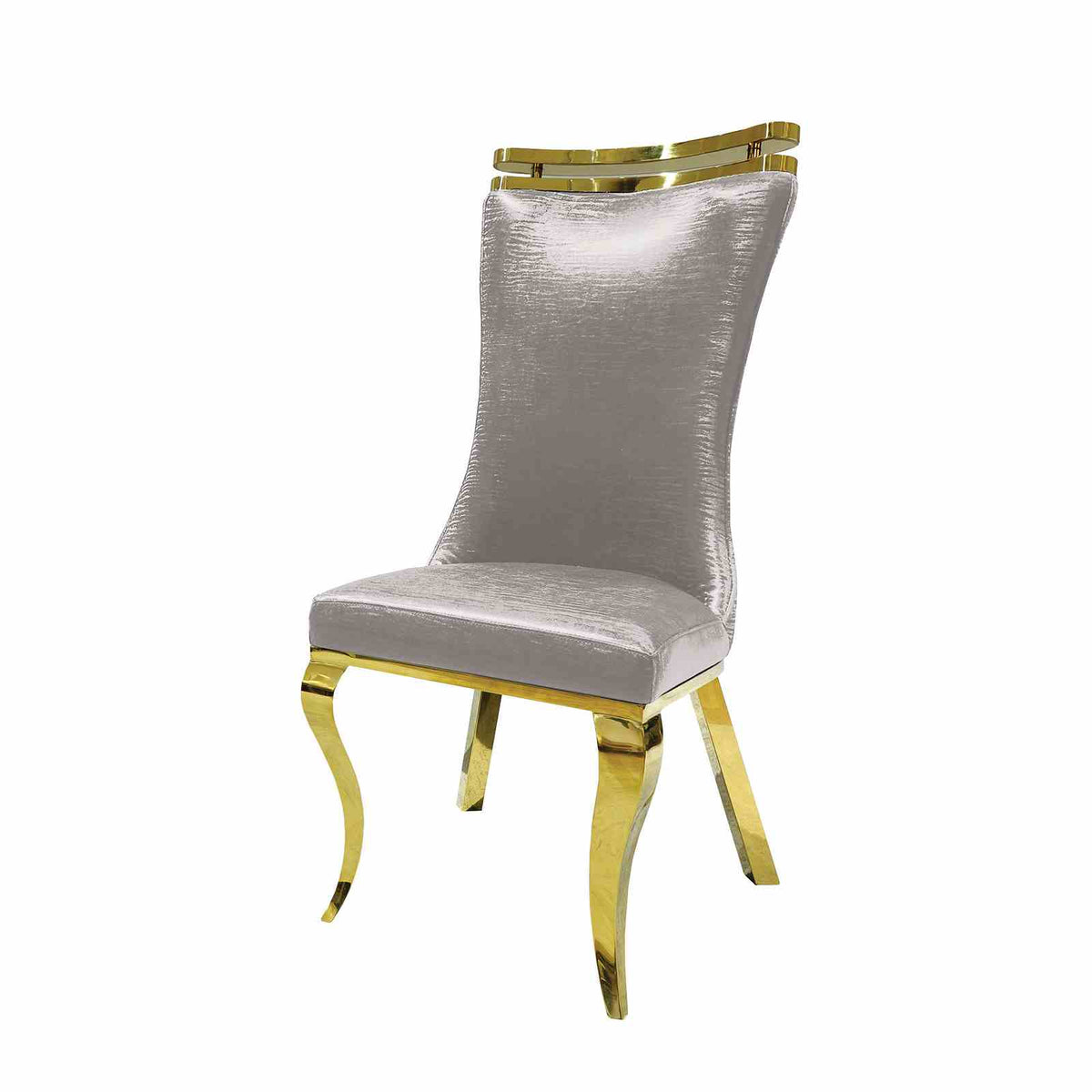 Palazzo Gold/Silver Chair from Furniture of America - Luna Furniture