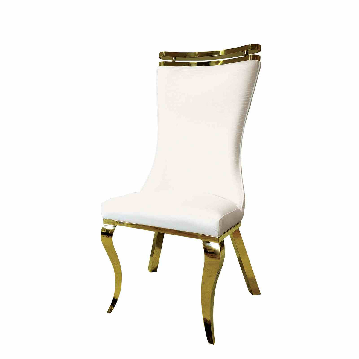Palazzo Gold/White Chair from Furniture of America - Luna Furniture