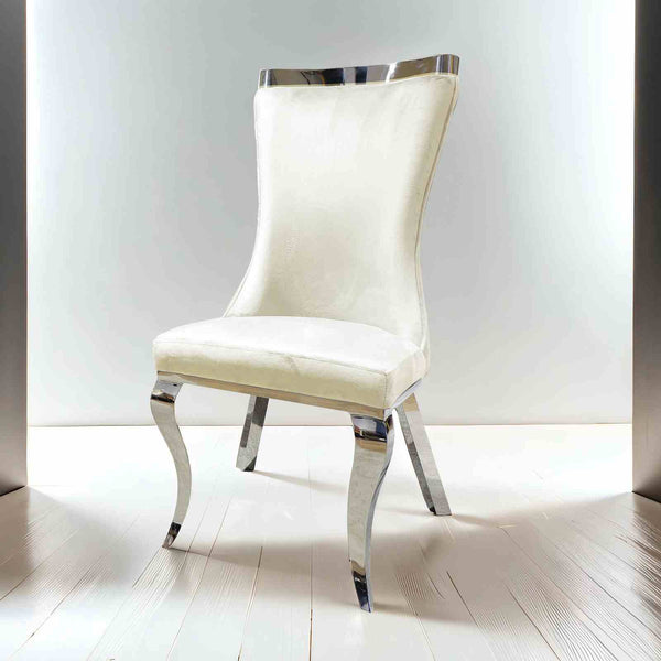 Basilicata Silver/White Chair
