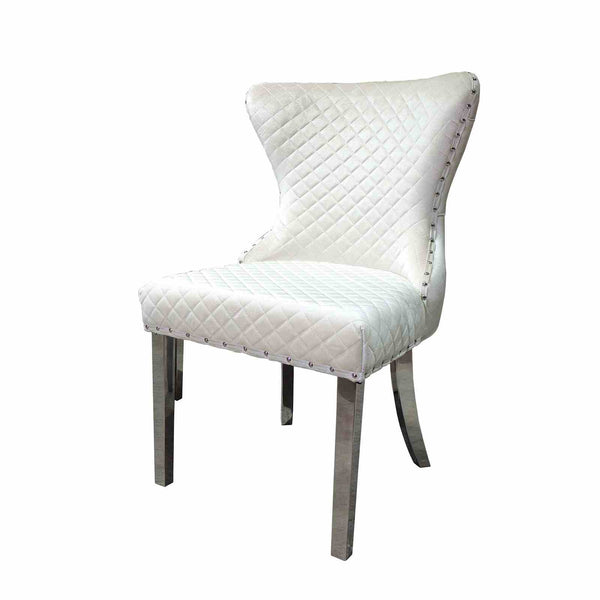 Portanova Silver/White Chair
